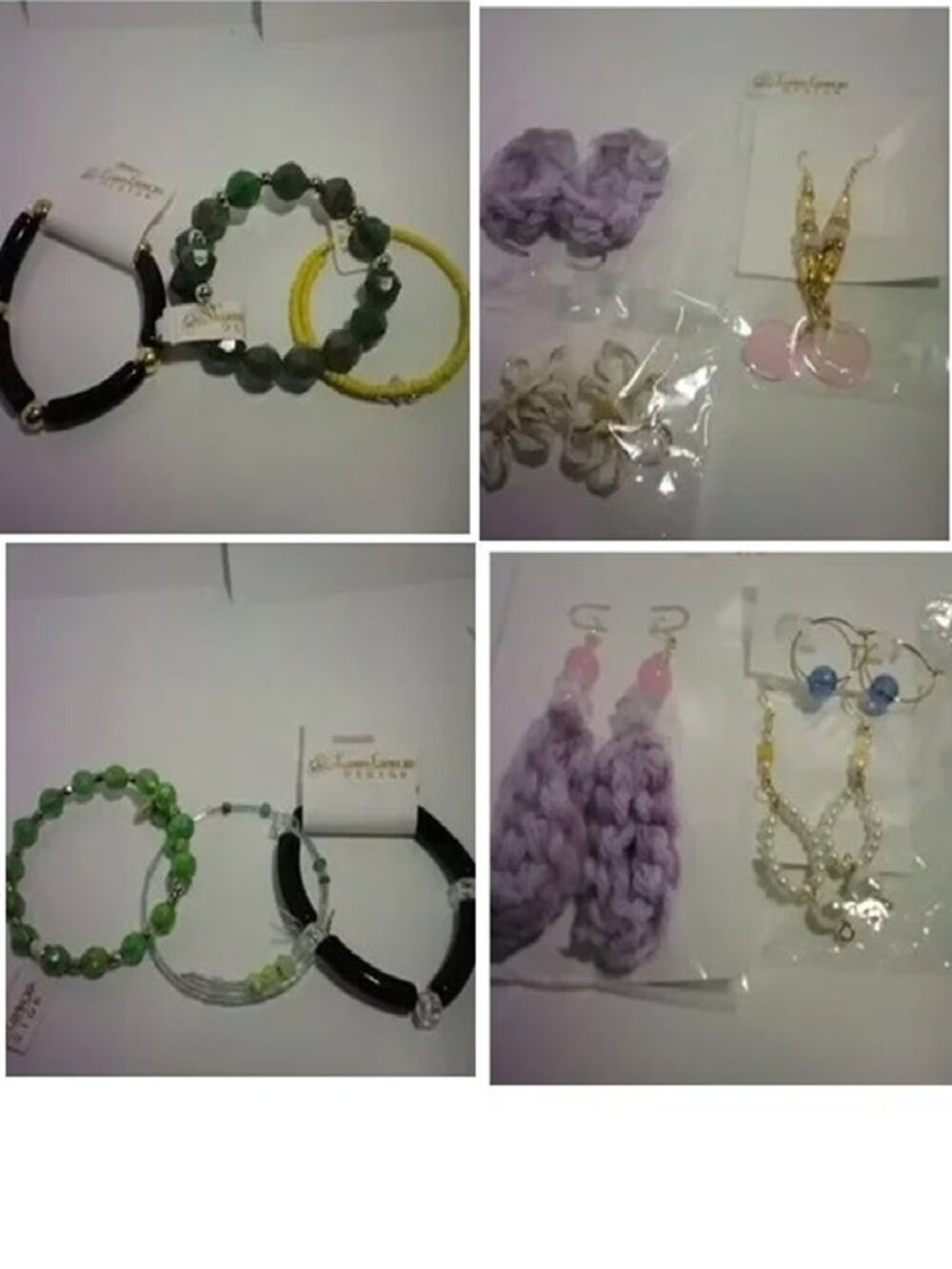 jewelry Lot earrings and bracelets 12 pcs